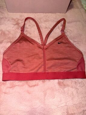 Nike Pink Strappy Light-Impact Sports Bra